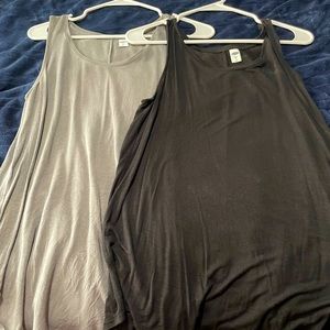 Two womens Old Navy luxe tank tops